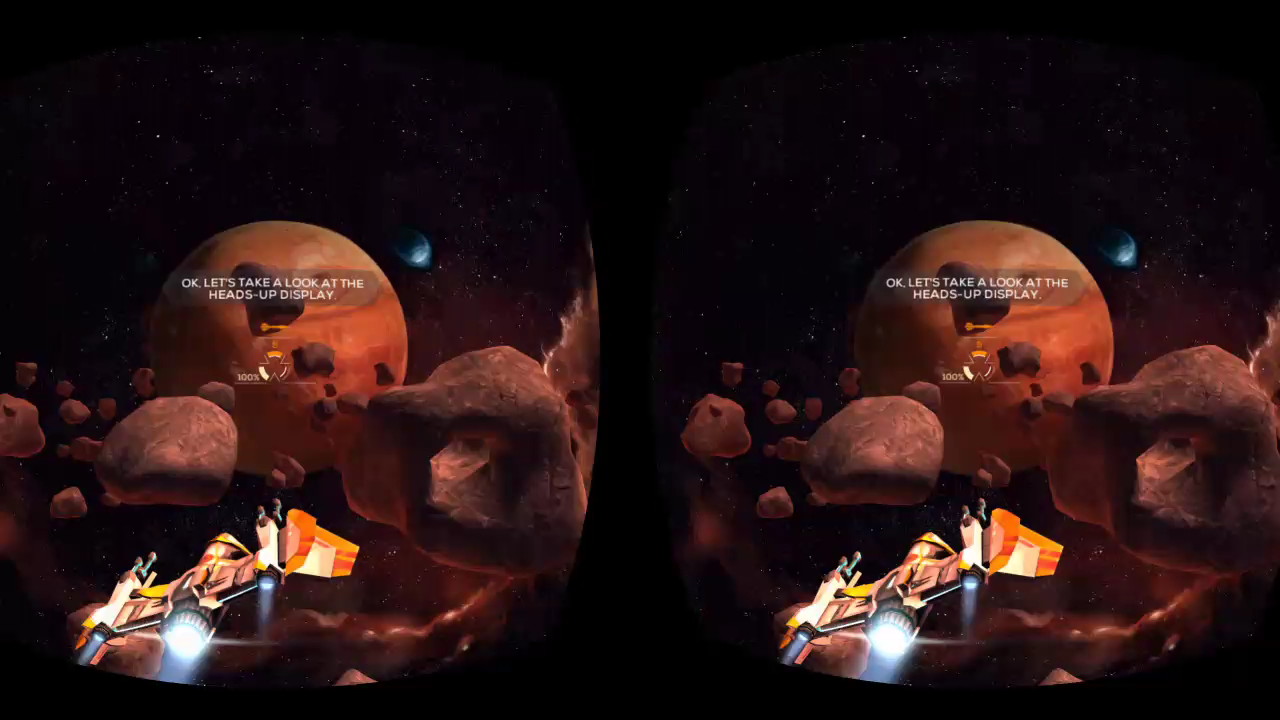 照準を合わせて攻撃。頭を動かすと移動になるが、照準も合わせて動く