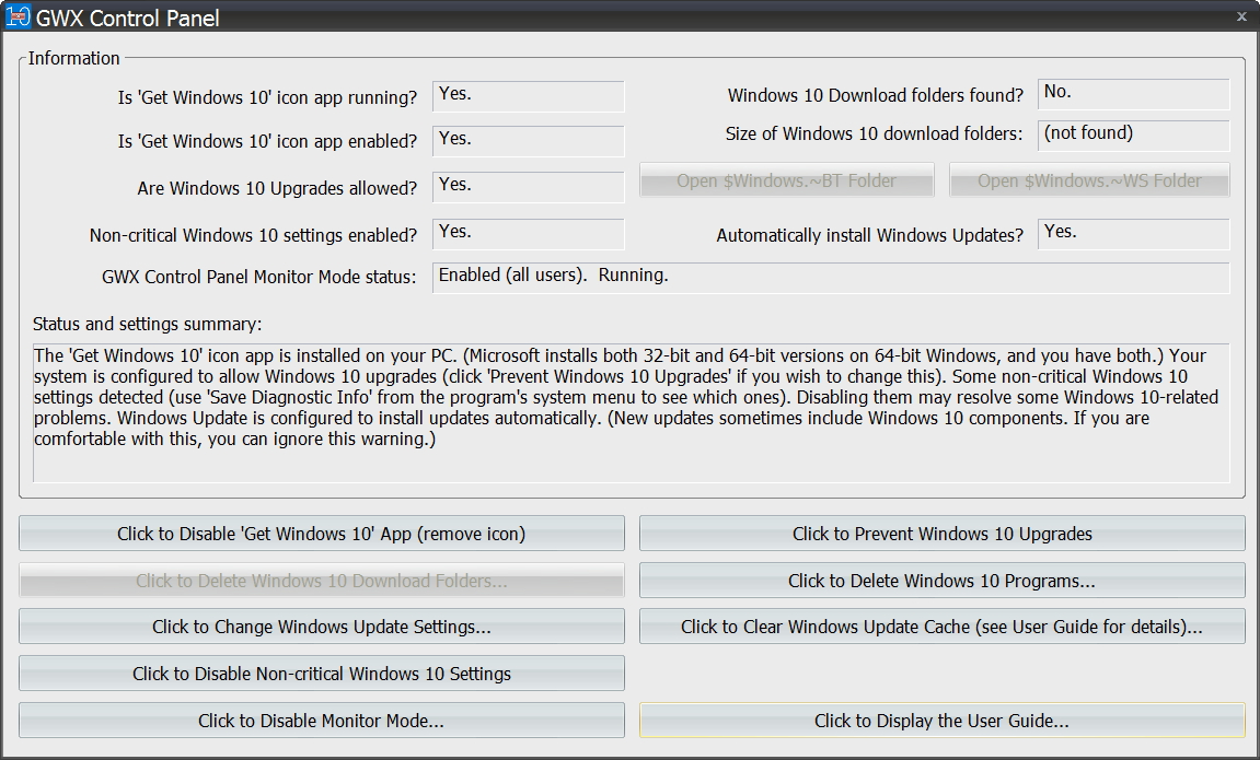 「GWX Control Panel」v1.7.2.0