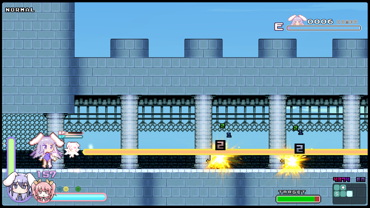 リボンがいると、魔法で遠距離攻撃が可能になる