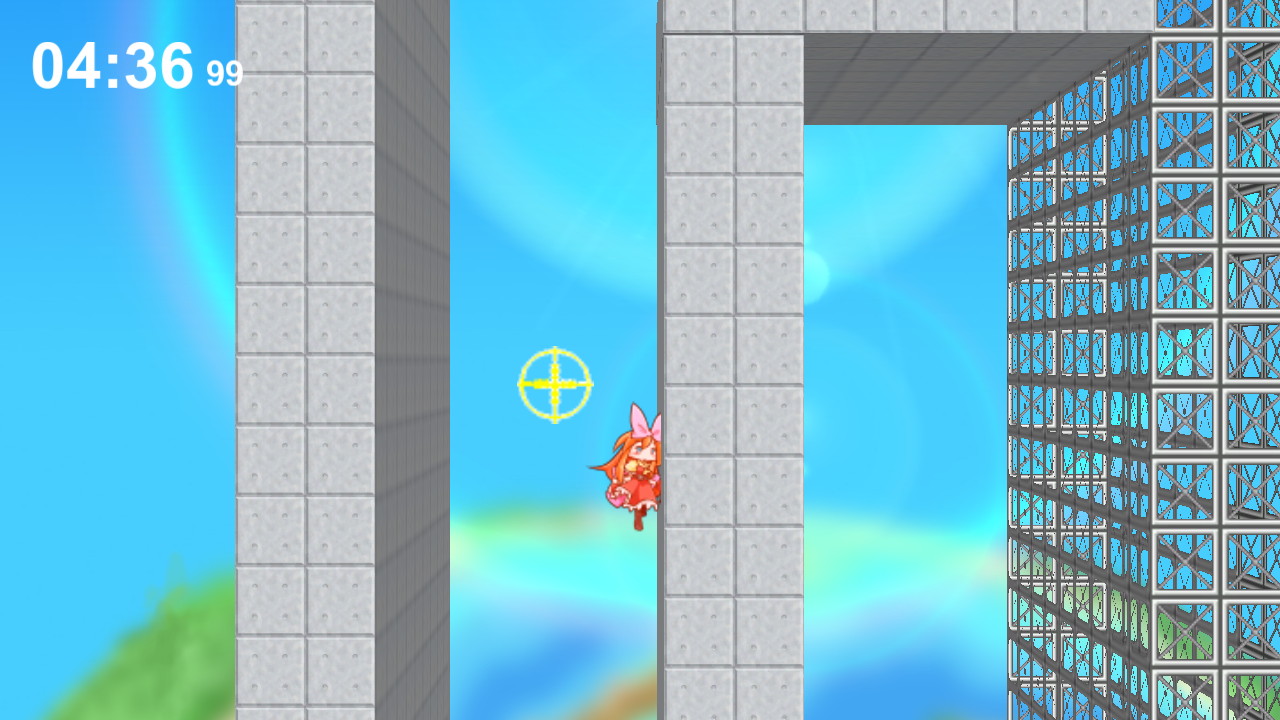 ワイヤーや壁ジャンプを駆使してトラップを回避し、ステージのクリアを目指す。難易度は高めのアクションゲーム