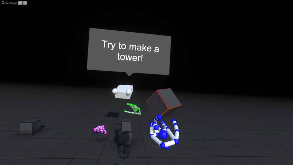 ブロックを掴んで投げたり