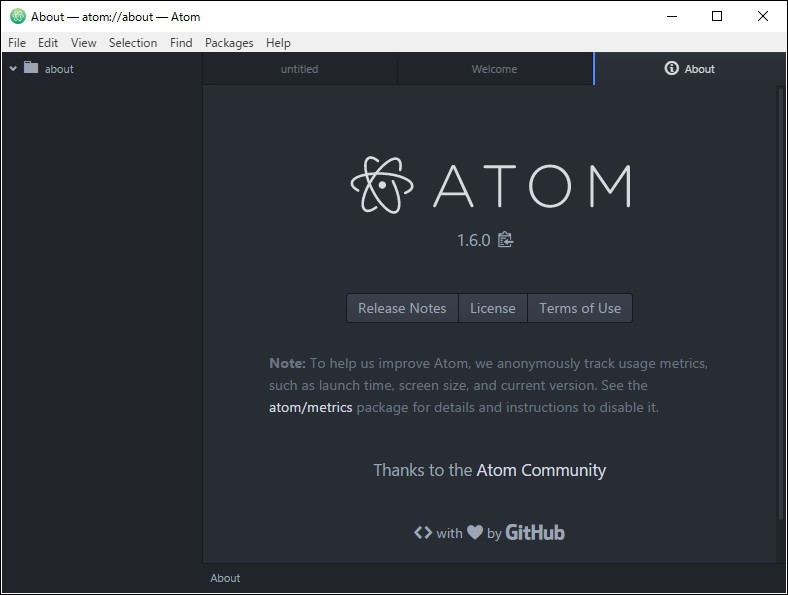 「Atom」v1.6.0