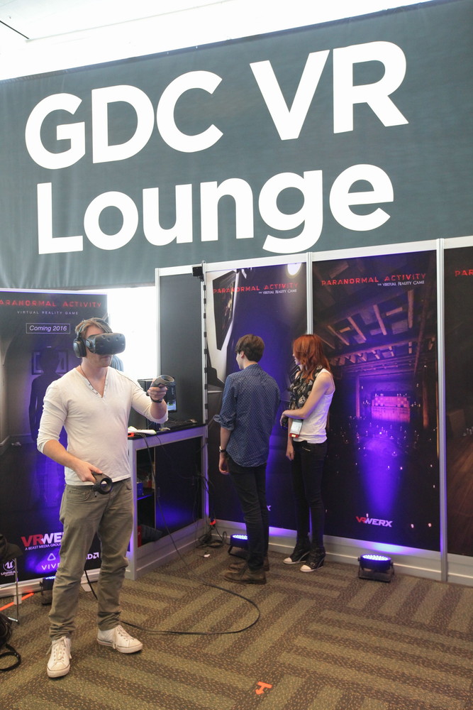 Epic Gamesがスポンサーとなり設置されたVRラウンジ