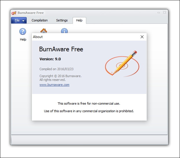 「BurnAware Free」v9.0