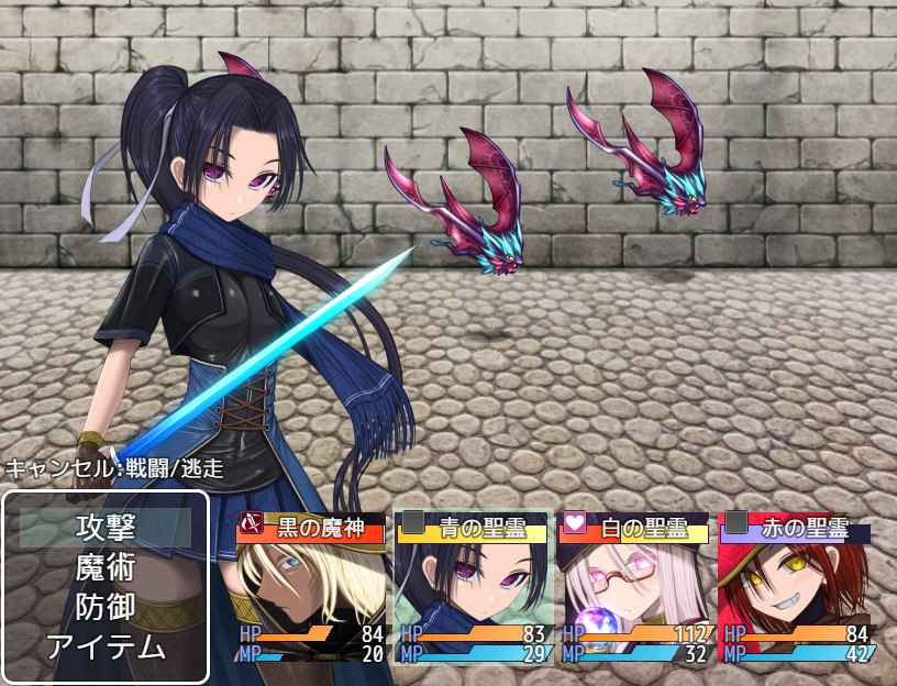 戦闘はATB。コマンド選択から発動までにタイムラグがある方式で、回復魔術が間に合うか……など緊迫した状況になることもしばしば