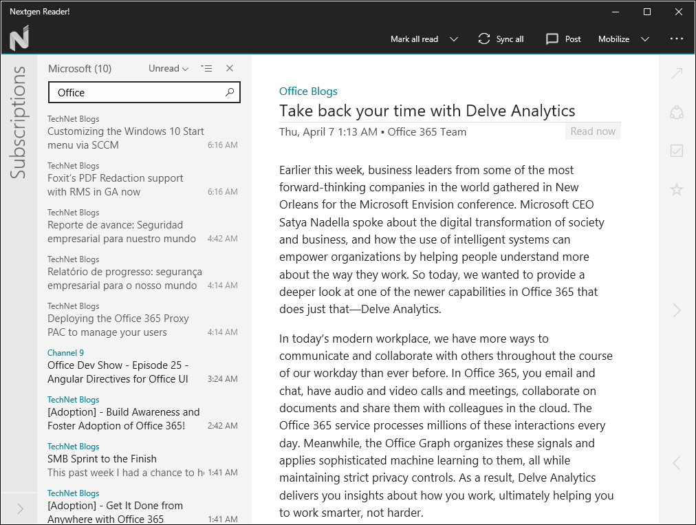 フィードをタイトルやURLでフィルタリング