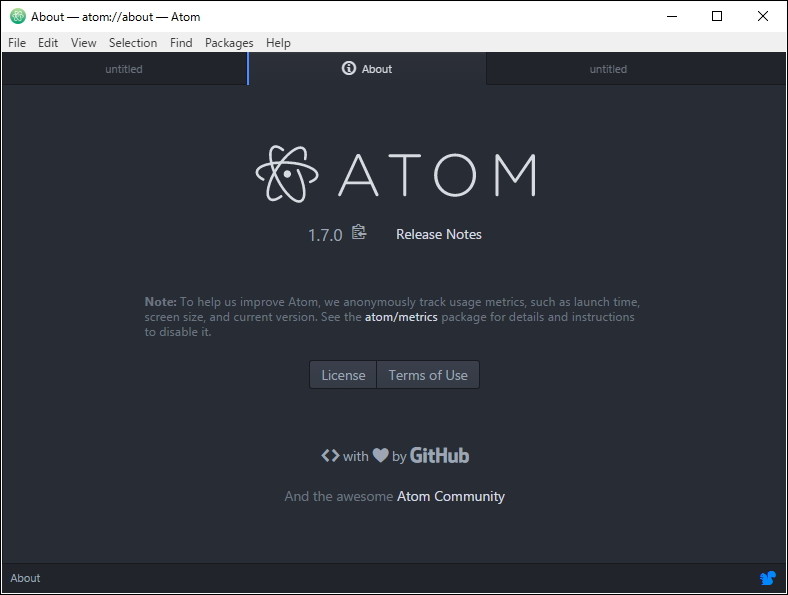 「Atom」v1.7