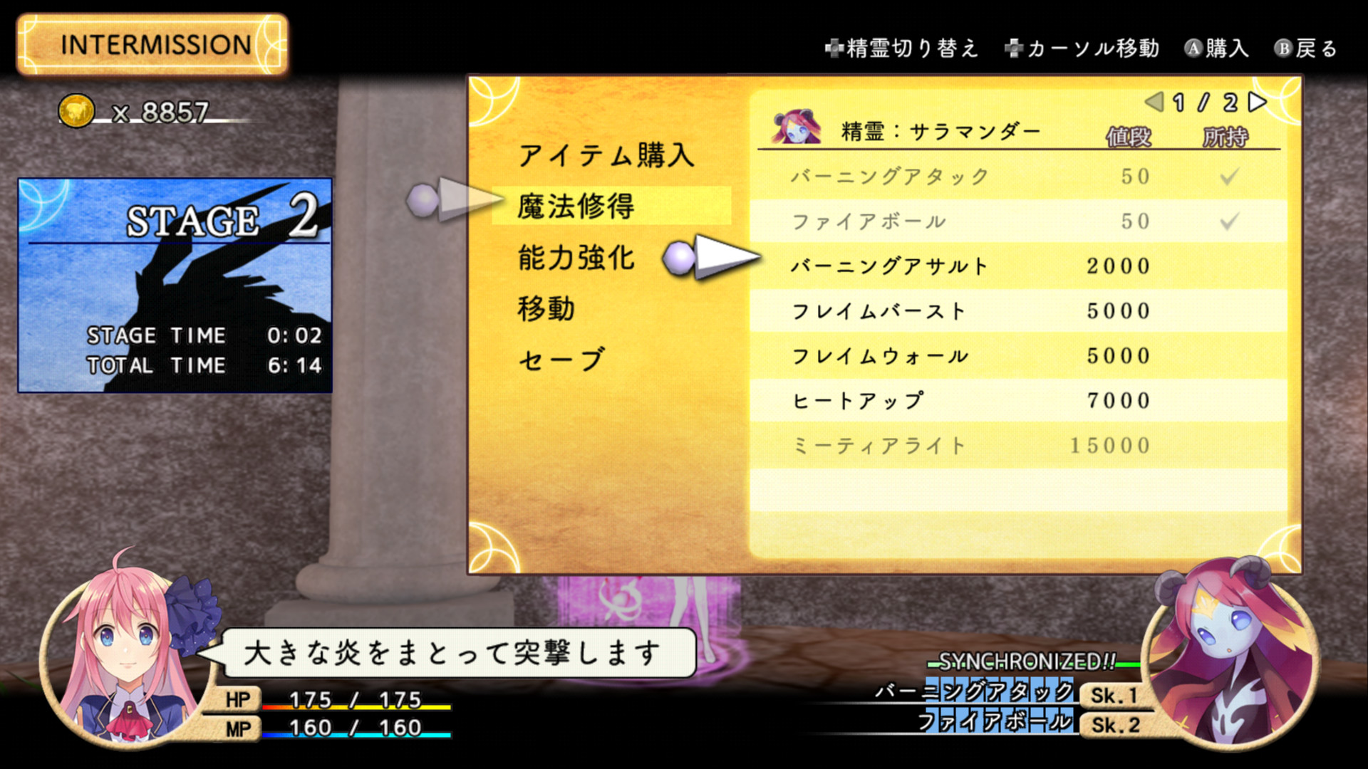 新たな魔法もコインを使って覚える