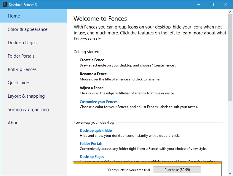 設定画面。ロールアップ機能やフォルダーポータルのナビゲーション機能が追加
