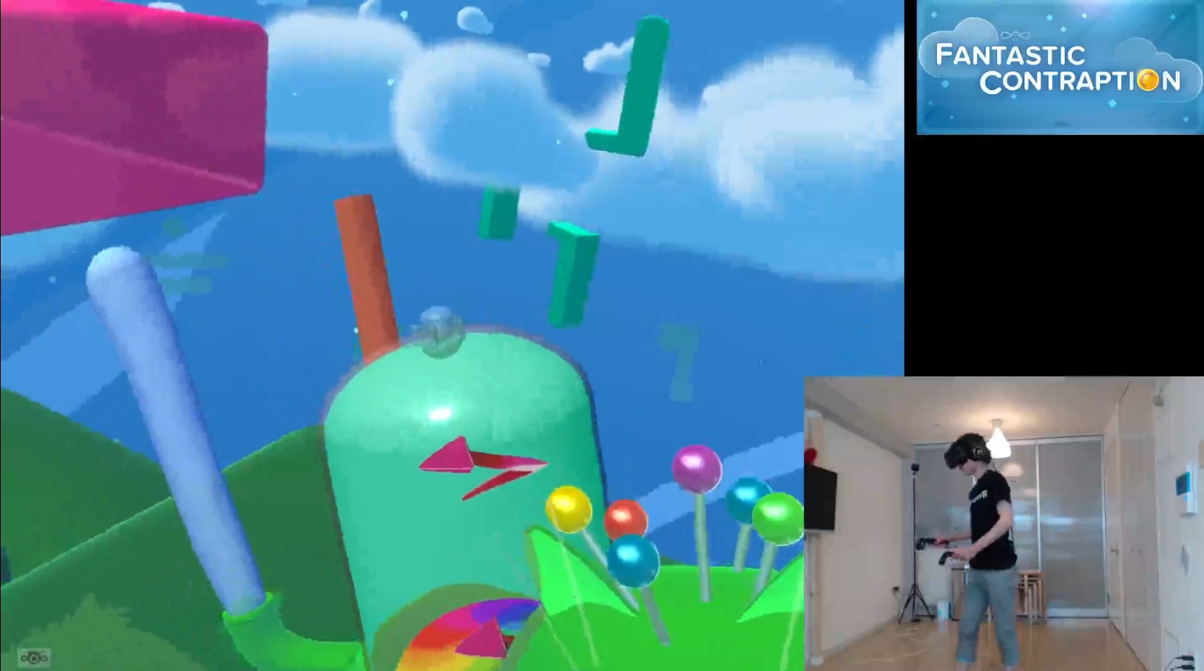 道具を組み合わせて工作する。道具はネコの背中に刺さっているので次々取っていこう